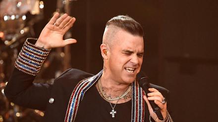 Robbie Williams bei einem Auftritt in Berlin im Dezember 2019.