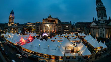 Es war einmal. Der Weihnachtsmarkt auf dem Berliner Gendarmenmarkt ist in diesem Jahr abgesagt worden. 