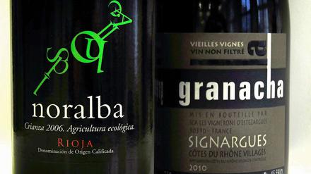 2006 Noralba Rioja und 2010 Granacha Signargues