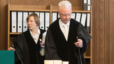 Die Richter beim Prozessauftakt am Berliner Landgericht.