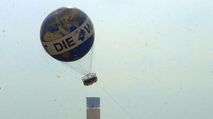 Anfang Mai war der "Welt"-Ballon bei einer Sturmböe in Schräglage geraten - mit Touristen an Bord.