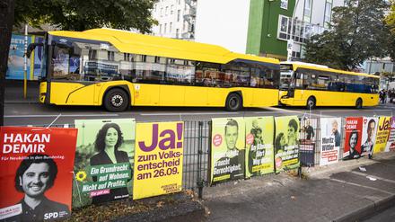 Wahlplakate in Berlin. 
