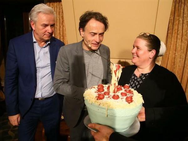Klaus Wowereit, Giovanni di Lorenzo und die Spaghetti-Torte.