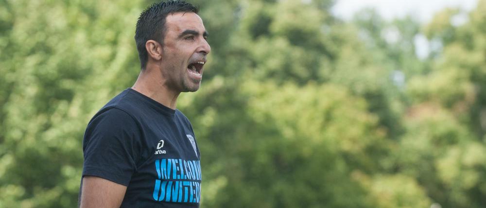 Zahirat „Hassan“ Juseinov, Co-Trainer und Spieler der Flüchtlingsmannschaft Welcome United 03.