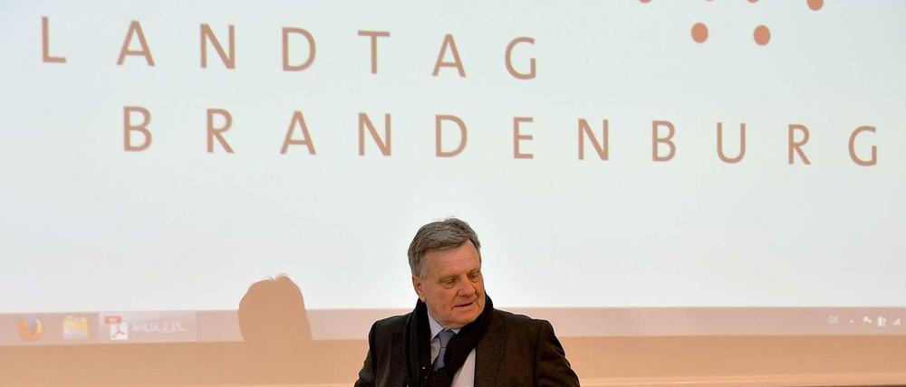 Gast im Brandenburger Landtag. Hartmut Mehdorn sprach am Montag im BER-Sonderausschuss in Potsdam.