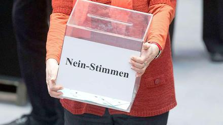 Die Realpolitik entscheidet, ob CDU und Linke ihren Zettel in die Nein-Box werfen oder nicht.