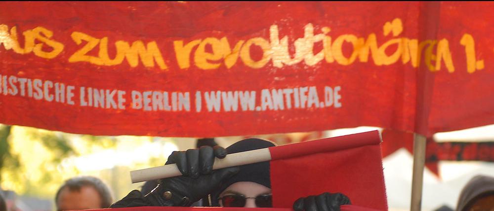 Ein Foto von der revolutionären 1.Mai-Demonstration von 2008.