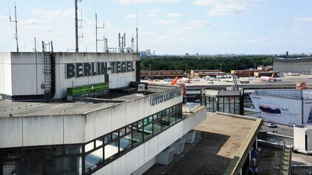 Der Flughafen Tegel in Berlin-Reinickendorf.