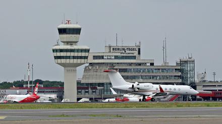 Blick auf den Flughafen Tegel.
