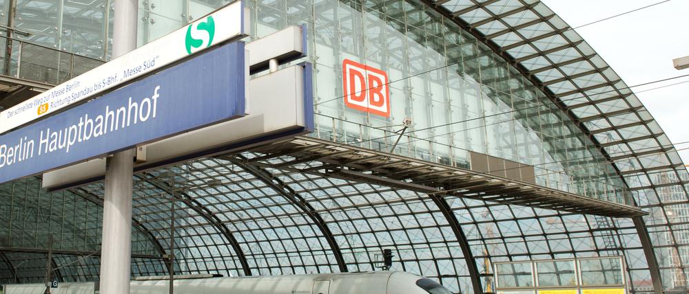 Der Berliner Hauptbahnhof.