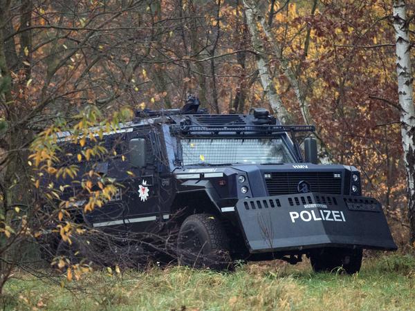 Das gepanzertes Sonderschutzfahrzeug der Brandenburger Polizei "Survivor" ist für Anti-Terror-Einsätze konzipiert. 