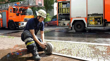 Auch die Feuerwehr war in Karow im Einsatz.