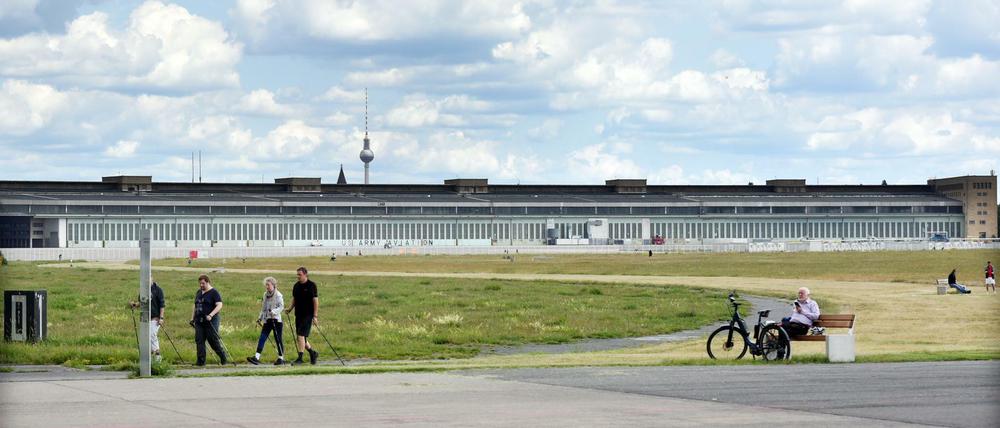 Eigentlich ein beliebtes Ausflugsziel - das Tempelhofer Feld in Berlin.  
