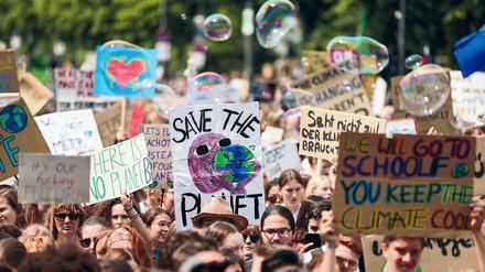 Was bewegen. Berliner Jugendliche demonstrieren im Mai bei „Fridays for Future“. Ihr Beispiel zeige, „dass ihre Stimme zählt“, sagt Schülersprecherin Eileen Hager. 