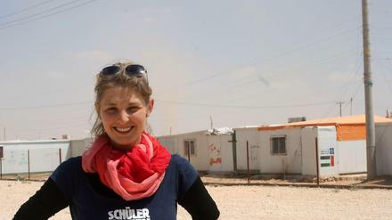 Lena Groh-Trautmann vom Verein "Schüler helfen Leben" hat das Flüchtlingscamp "Za'atari" besucht.