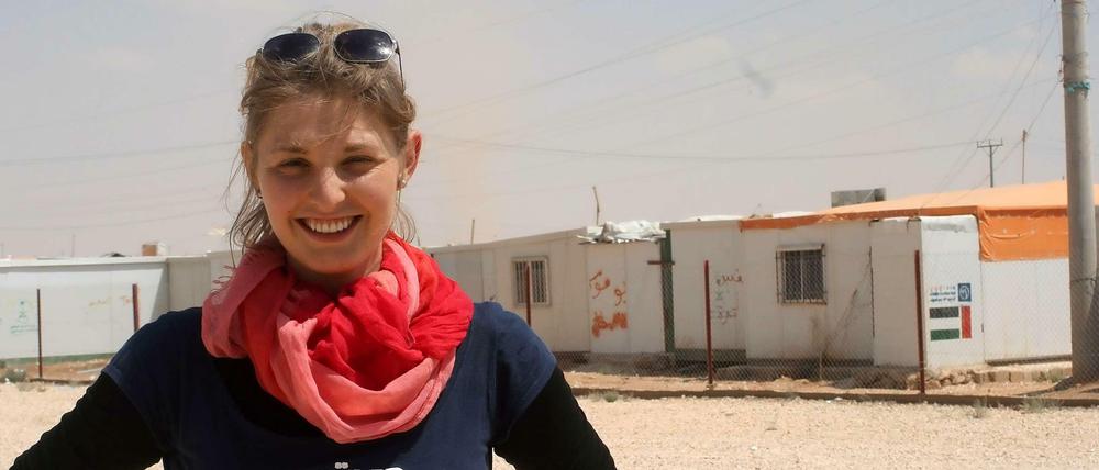 Lena Groh-Trautmann vom Verein "Schüler helfen Leben" hat das Flüchtlingscamp "Za'atari" besucht.