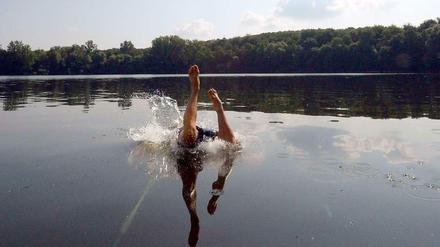In den See springen - das geht wohl auch in einer Ferienfreizeit.