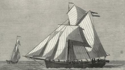 Das erste Expeditionsschiff Grönland.