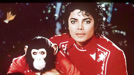 Beste Freunde: Michael Jackson mit dem Schimpansen Bubbles.