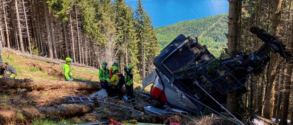 14 Menschen starben im Mai beim Seilbahn-Unglück in der Nähe des Lago Maggiore. 