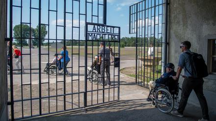 Eingang zur KZ-Gedenkstätte Sachsenhausen.