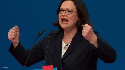 Die neue SPD-Chefin Andrea Nahles