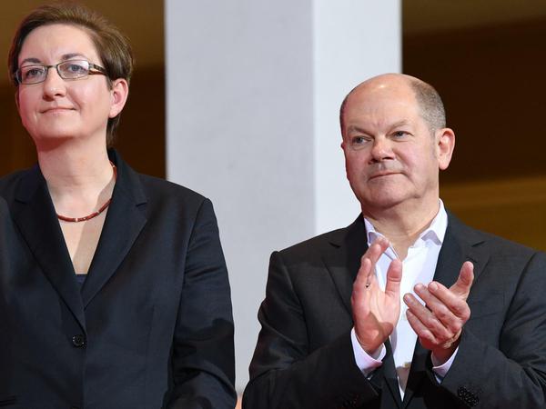 Klara Geywitz und Olaf Scholz.