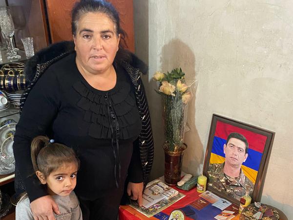 Gajane Schachnazarjan trauert um den Vater ihrer acht Kinder.
