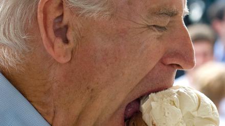 Presidentschaftskandidat Joe Biden liebt Eis in extra großen Portionen