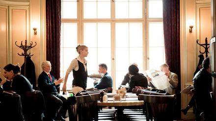 Die eigentlich unverwechselbare Wiener Kaffeehausatmosphäre des Café Einstein Stammhaus