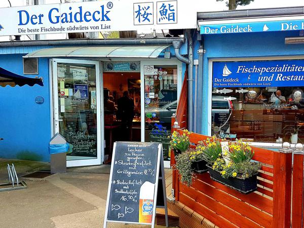 "Die beste Fischbude südwärts von List" hat nicht nur Fischbrötchen im Angebot: "Der Gaideck" in Hermsdorf 