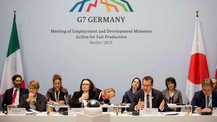 Treffen der G7-Arbeits und Entwicklungsminister in Berlin.