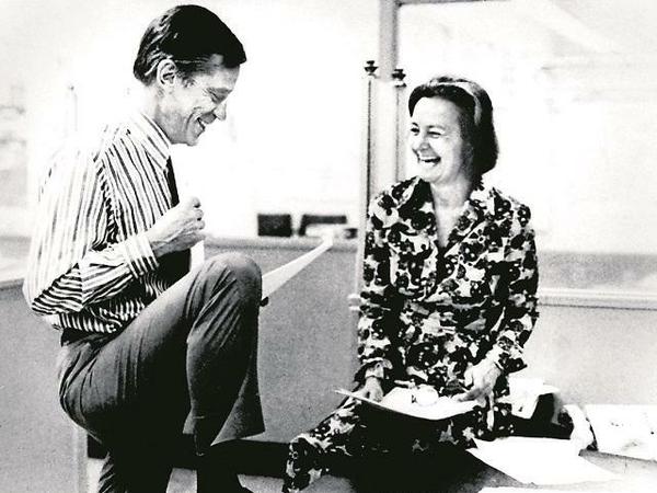 Graham (1917-2001) mit Chefredakteur Ben Bradlee. 