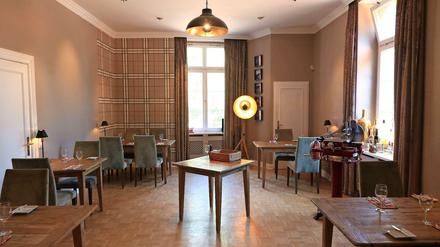 Wohnzimmer-Atmosphäre. Das Bistro "Grundschlag" befindet sich in einem Nebenraum des Gourmetrestaurants "Frühsammers" in Schmargendorf.