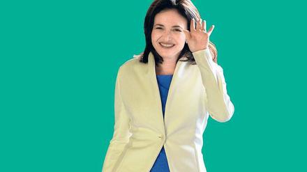 Der etwas femininere Style gehört schon immer zu Sheryl Sandberg, Facebook-Chefin ist sie trotzdem geworden. 