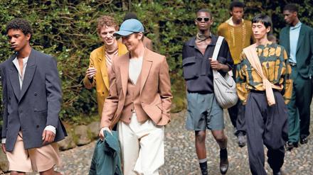 Das italienische Modeunternehmen Zegna schickte seine Models ins Naturschutzgebiet, um die Kollektion für das Frühjahr 2021 vorzuführen.