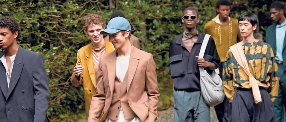 Das italienische Modeunternehmen Zegna schickte seine Models ins Naturschutzgebiet, um die Kollektion für das Frühjahr 2021 vorzuführen.