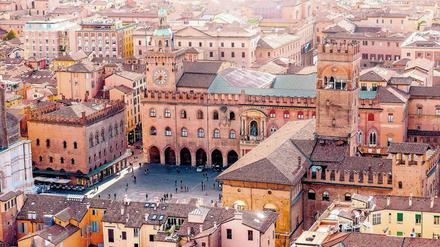 Die malerische Hauptstadt der Arme-Leute-Sauce, die bei uns schlicht "Bolo" genannt wird: Bologna