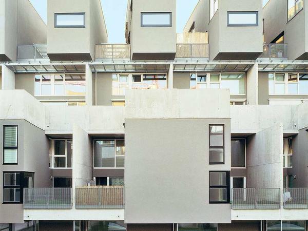Bei den "Bremer Stadtmusikanten" von Artec-Architekten wurden verschiedene Wohnmodelle aufeinandergestapelt.