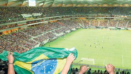Überreif. „Früchtekorb“ nennen sie stolz ihr neues Stadion. Wenn es bloß nicht so teuer wäre… Foto: Dida Sampaio/p-a