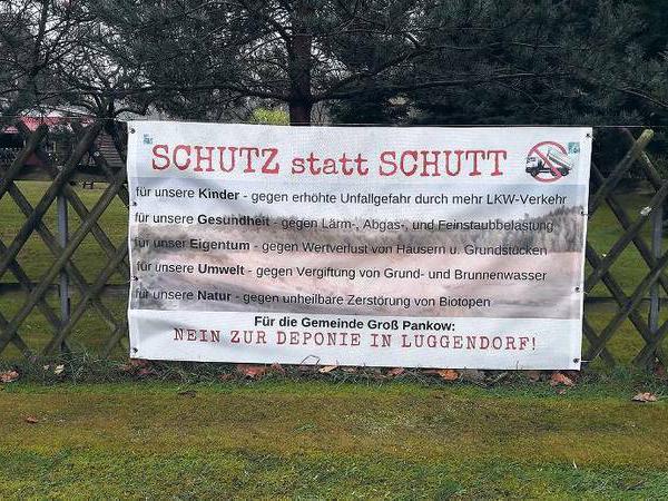 Neue Deponien plant die Landesregierung. In Luggendorf wehren sie sich dagegen.