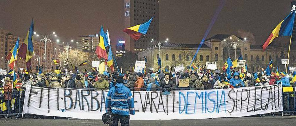 Im Jahr 2017 forderten Hunderttausende den Rücktritt der rumänischen Regierung.