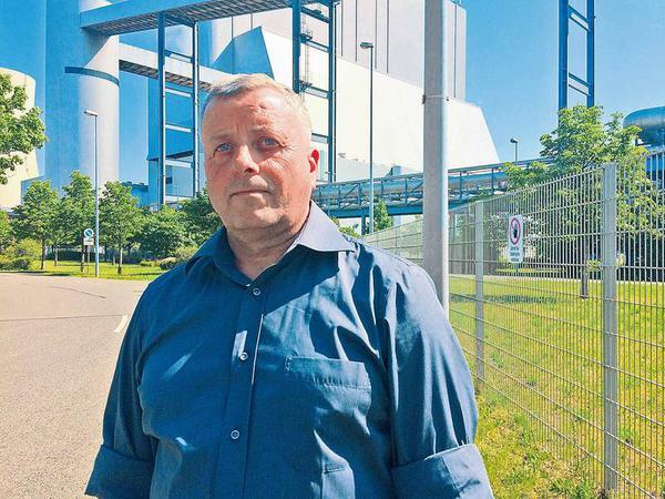 AfD-Kandidat Michael Hanko sieht sich als Macher. Das Kraftwerk in Schwarze Pumpe prägt seinen Heimatort so lange er zurückdenken kann.