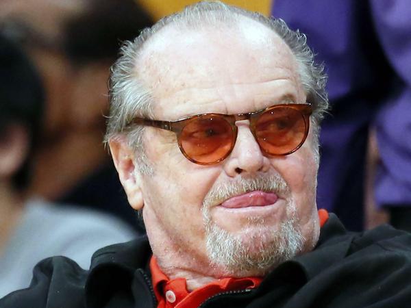 Der Hollywood-Schauspieler Jack Nicholson trägt seine Glatze mit Würde.