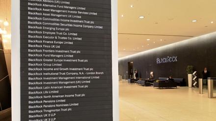 Die Eingangslobby der Europazentrale von Blackrock. Das Imperium verteilt sich weltweit auf mehr als 1000 Tochtergesellschaften.