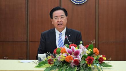 Taiwans Außenminister Joseph Wu bei einer Pressekonferenz im November 2022 in Taipeh.