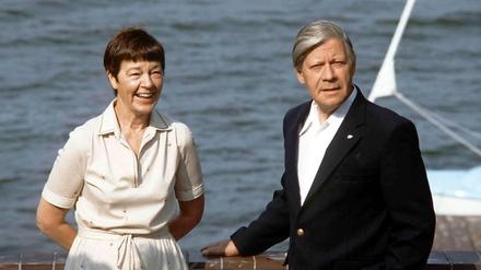 Hannelore "Loki" und Helmut Schmidt im gemeinsamen Urlaub.