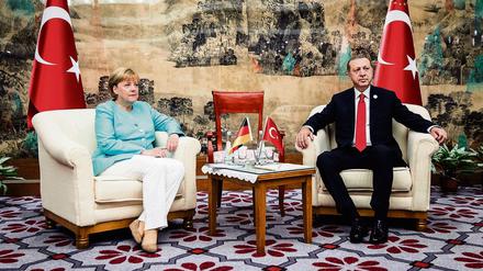 Angela Merkel und Recep Tayyip Erdogan. 