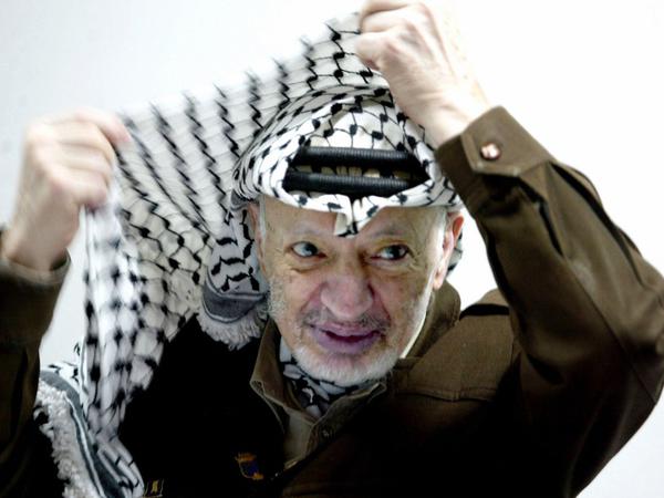 Jassir Arafat im April 2003.