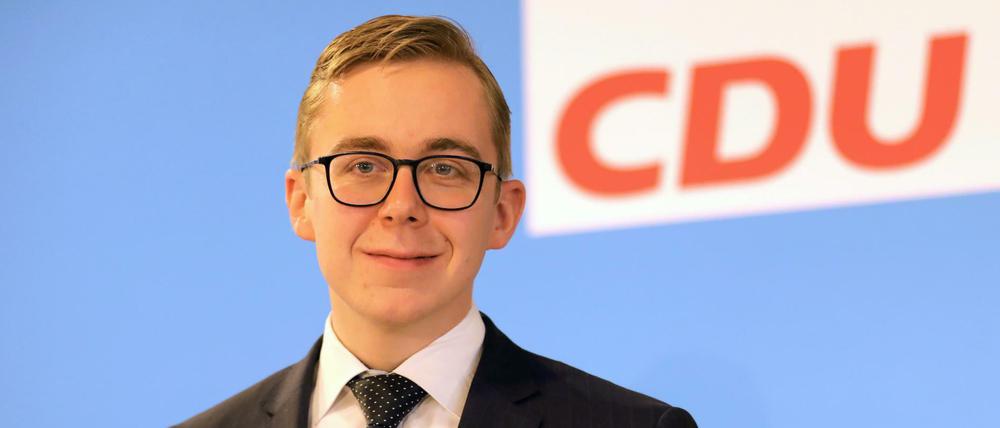 Philipp Amthor, der gegenwärtig jüngste Bundestagsabgeordnete der CDU 